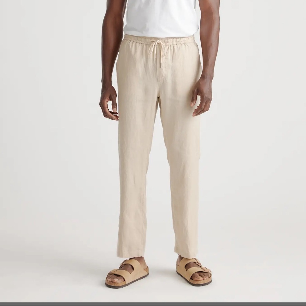 Quince Men's 100% European Linen Drawstring Beach Pants NWT
